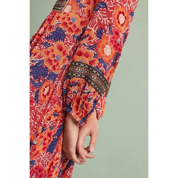 Anthropologie x RD & Koko Trimmed Peasant Dress - Picture 5 of 5